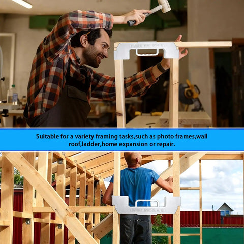 Kickstart Your Projects With This Straight Shooting Three In One Framing Jig Featuring 12 14 16 Inch On Center Stud Layout And Rock Solid Cast Aluminum Build in a carpenter's workshop.