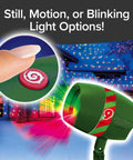 Outdoor Holiday Laser Light Projector Set Of 2 With 9 Enhanced Modes, control button and house display options