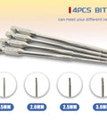 Four-piece chrome RC Model Repair Tools Kit 4 In 1 With One Quarter Inch Drive And Allen Keys 1.5mm 2.0mm 2.5mm 3.0mm