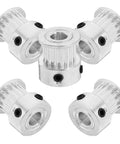 Upgrade Your Rig With This Awesome Gt2 Timing Belt Pulley Kit For 3D Printers. Built From Tough Alum Alloy, These 5 Pieces Ensure Smooth Moves And Super Easy DIY Installations Without Breaking The Bank On High Price Tags. 5 aluminum GT2 pulleys, 14mm height, 6mm belt width