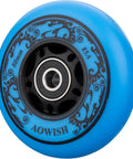 Eight Pack Inline Skate Wheels 76mm 85A Replacement Wheel Set For Outdoor And Indoor Use Blue Ideal For Street Rinks And Park Sessions