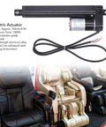 Silent 1000N 12V DC Linear Actuator IP65 Waterproof shown with massage chairs, perfect for sofa and medical bed lifting systems.