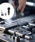 Person using Fast Charging Cordless Mini Drill With USB Charging And Six Interchangeable Bits Including Phillips And Flathead