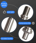 Tough As Nails Dryer Drum Support Roller Shaft Kit With Upgraded Front And Back Rollers detail showing durable metal construction.
