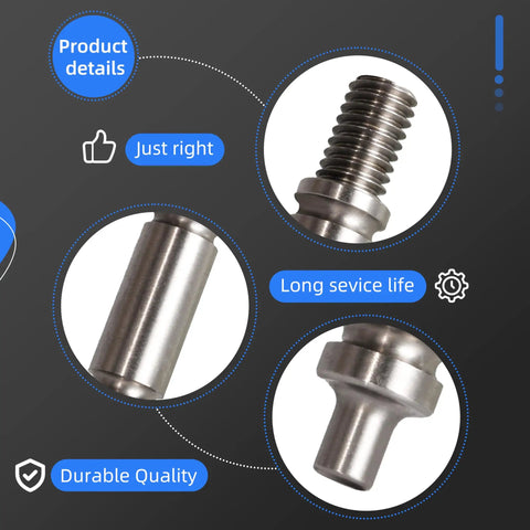 Tough As Nails Dryer Drum Support Roller Shaft Kit With Upgraded Front And Back Rollers detail showing durable metal construction.