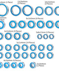 RC Ball Bearing Kit 39pcs Upgrade Parts For Traxxas TRX4 Bronco 1 To 10 Crawler Car, blue steel bearings