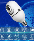 2 Pack 360 Degree Light Bulb Camera 1080P HD WiFi Dome Cam With 2.4GHz Network And 32GB SD Card Included, Night Vision icon set