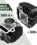 Side view angle display of 52.4Mm Big Bore Engine Cylinder Kit With Piston Ring For Most Chinese 90Cc 110Cc And 125Cc Engines