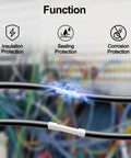 10 Pack Heavy Duty Heat Shrink Tubing Compatible HSE211 5.8mm showcases insulation, sealing, and corrosion protection for wiring.
