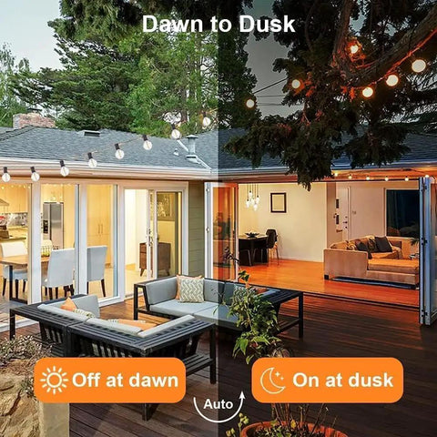 Solar Powered Outdoor String Lights 97ft With 48 Waterproof Shatterproof Bulbs For Patio Backyard Porch Garden Gazebo Pool And Camping No Electric Bills No Fuss Setup Dusk To Dawn Auto On