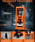 Drill Powered Wire Stripper For Scrap Copper Recycling And DIY, Adjustable 0.04 To 1 Inch Stripping Range, Dual Drive With Hand Crank.