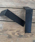 Rock Solid Floating Shelf Brackets Heavy Duty Tripod Wall Supports That Hold Up Like Champs Slick Black Iron Rack Mounts