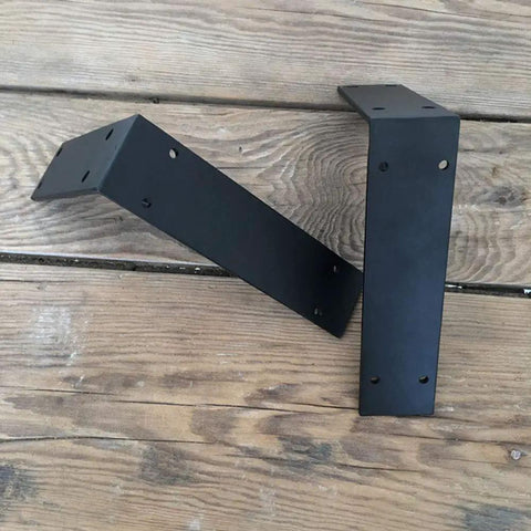 Rock Solid Floating Shelf Brackets Heavy Duty Tripod Wall Supports That Hold Up Like Champs Slick Black Iron Rack Mounts