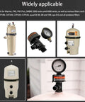 High Flow Manual Air Relief Valve With Pressure Gauge For FNS Clean And Clear Quad DE 2000 4000 Series Pool Filters