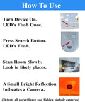 Instructions for using Pocket Hidden Camera Detector For Home And Travel Family Privacy Shield With Motion Sensor And Infrared Scan