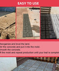 Reusable Concrete Path Molds For No Fuss DIY Walkways And Stepping Stone Pavers Square 15.7 By 15.7 By 1.57 Inches in use