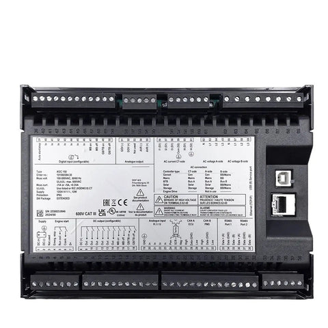 Generator Auto Start Control Module Panel Spare Part 1 Piece For Quick Startup And Ready To Go Power Replacement Controller Interface For Seamless Generator Operation And Easy Install, AGC150 black module