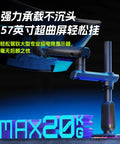 Adjustable Monitor Mount For Desktop Featuring Rock Solid Steel Arm With Smooth Height Tilt Swivel Adjustment And No Stress Setup For A Clean Workspace Flex That Truly Hits Different, close-up of sturdy mount holding monitor.