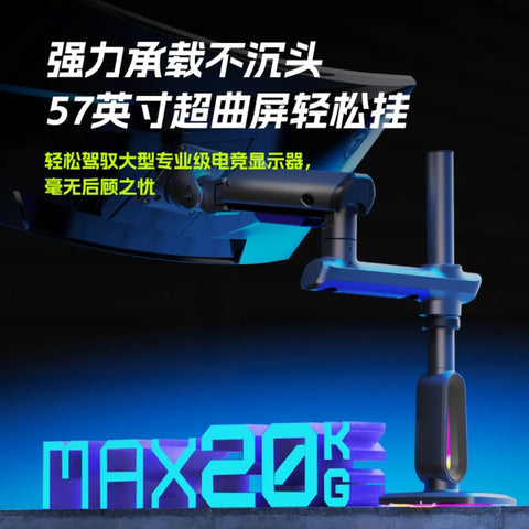 Adjustable Monitor Mount For Desktop Featuring Rock Solid Steel Arm With Smooth Height Tilt Swivel Adjustment And No Stress Setup For A Clean Workspace Flex That Truly Hits Different, close-up of sturdy mount holding monitor.