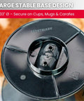 Pour Over Coffee Dripper Size 4 Cone For Manual Brewing Reusable Plastic Filter Cone secure base design