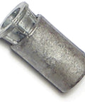 Close-up of a zinc-coated Machine Screw Anchor 10-24 Thread from a 15 Pack for drywall, wood, metal, and concrete, heavy duty use