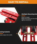Electric Hoist Manual Trolley for 1.96 to 6.69 Inch I Beams, featuring multiple mounting holes and casing gaskets for easy installation.