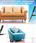Professional Grade Upholstery Spring Stretcher Tool For Couch And Recliner No Sweat Diy Repairs Easy One Handed Lever on sofa and chair.
