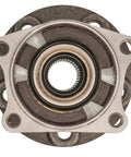 Front view of Front Hub Bearing Assembly For 2003 2014 Volvo XC90 5 Lug Without ABS Bolt On Direct Fit 36 Spline Ball Bearing