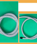 Thickened High Temperature Steam Iron Hose Replacement For Steamer Machines With Heat Resistant PVC Nylon on green background