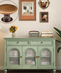 Room with vintage dresser adorned with antique copper knobs, showing Antique Copper Kitchen Cabinet Knobs 12 Pack Round Cupboard Drawer Pulls