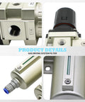 Industrial Four Stage Gas Drying System With Coalescing Filter And Desiccant Dryer Auto Drain For Paint Spray And Plasma Cutter details