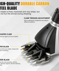 No Sweat Heavy Duty Cordless Sheep Shears For Dewalt 20V Max Battery Not Included showing durable carbon steel blade for grooming.