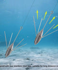 5 Pcs 2 Oz Lead Sinker Weights For Surf And Saltwater Fishing, Long Tail Spider Sinkers with four legs underwater setup