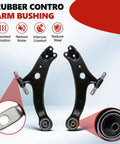 Toyota Front Lower Control Arm 8pc Kit Fits Camry 2012 to 2017 and Avalon 2013 to 2018 Includes Front Lower Left and Right Control Arms Sway Bar End Links Outer Tie Rod Ends Premium Replacement Suspension Parts rubber control arm bushings