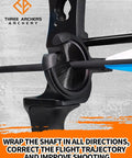 Fully Enclosed Brush Arrow Rest For Compound And Recurve Bow With Capture Style Option shown on archery setup