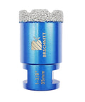 One And Three Eighths Inch Diamond Core Drill Bit For Dry Drilling Through Porcelain Tile Ceramic Marble Granite With Vacuum Brazed Diamond Hole Saw Pro Grade Heavy Duty For Tough Jobs Five Eighths By Eleven Thread 35mm visible in the image