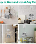 Stainless Steel Slicer Shredder Attachment for KitchenAid Mixers hanging in various kitchen settings for easy storage.