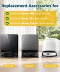 Roborock Compatible Accessories Kit For 10R And 20 Series Qrevo CurvX And Edge 2 Replacement Parts With Precise Fit Easy Install Durable Build And Great Value Upgrade For Your Vacuum Cleaner showing Saros 10R, 20, and Qrevo CurvX
