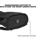 Ultra Lightweight Back Arrow Quiver for Target Practice with durable bottom and drain hole