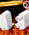 Flame-resistant Single Pin FA8 Tombstone Lamp Socket For T8 T10 T12 Fluorescent Tubes, non shunted, plunger style