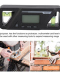 Dead Nuts Accurate Digital Level With Rock Solid Magnetic Base And Bright Lcd Screen And Precision Inclinometer And Angle Finder Tool for woodworking with LCD display.