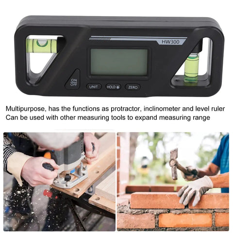 Dead Nuts Accurate Digital Level With Rock Solid Magnetic Base And Bright Lcd Screen And Precision Inclinometer And Angle Finder Tool for woodworking with LCD display.