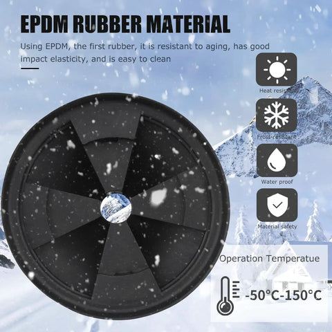 Beefed Up Three And Three Eighths Inch EPDM Rubber Garbage Disposal Splash Guard Replacement For Evolution Series QCB AM Sink Drain Protector 2 Pack Easy Fit Reduces Splashing Quiet Operation Kitchen Upgrade