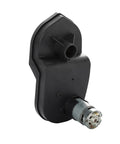 24V Gearbox For Kids Ride On Cars With 30000 RPM High Speed Motor Turbo Power 13mm Shaft Hole 185mm Long Side View