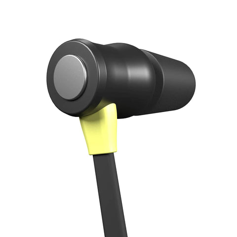 Xtra Two Point Zero Bluetooth Earplug Earbuds With 27 Decibels NRR Noise Isolation featuring black and yellow design