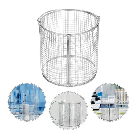 Pro Grade Stainless Steel Parts Cleaning Basket With Integrated Filtration And Liquid Recirculation For Ultrasonic Cleaning Of Precision Lab Parts And Industrial Equipment In Harsh Environments, mesh basket