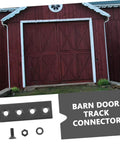 Barn Door Track Connector Kit One Set Joint Plate For Seamless Installation And Ultra Smooth Operation With Quiet Rust Resistant Hardware