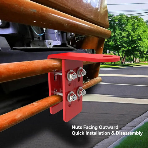 Zero Turn Hitch Kit For Ferris IS And ISX Series Zero Turn Mowers And Simplicity Compatible Trailer Hitch installed on mower