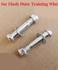 Detail of M8 M9 shoulder bolts from Universal 8 Piece Kids Bicycle Training Wheels Mounting Kit for solid support.