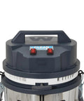 Heavy Duty Industrial Wet Dry Vacuum With Dual Motors 3.3 HP Delivers 222 CFM And 76 Inch Water Lift 27 Inch Squeegee 120V 20A Plug 2 Year Warranty Ideal For Construction Sites Warehouses And Tough Cleanup, top view
